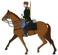 Full dress uniform for Dragoons of the 11th Kharkov Dragoon Regiment, after 1882