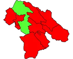 Location of Kohgiluyeh County in&nbsp;Kohgiluyeh and Boyer-Ahmad&nbsp;province