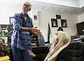 Babak Khorramdin's parents in the criminal court