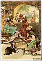 Illustration from "The Russian Story Book" by Richard Wilson, illustrated by Frank C. Papé, 1916