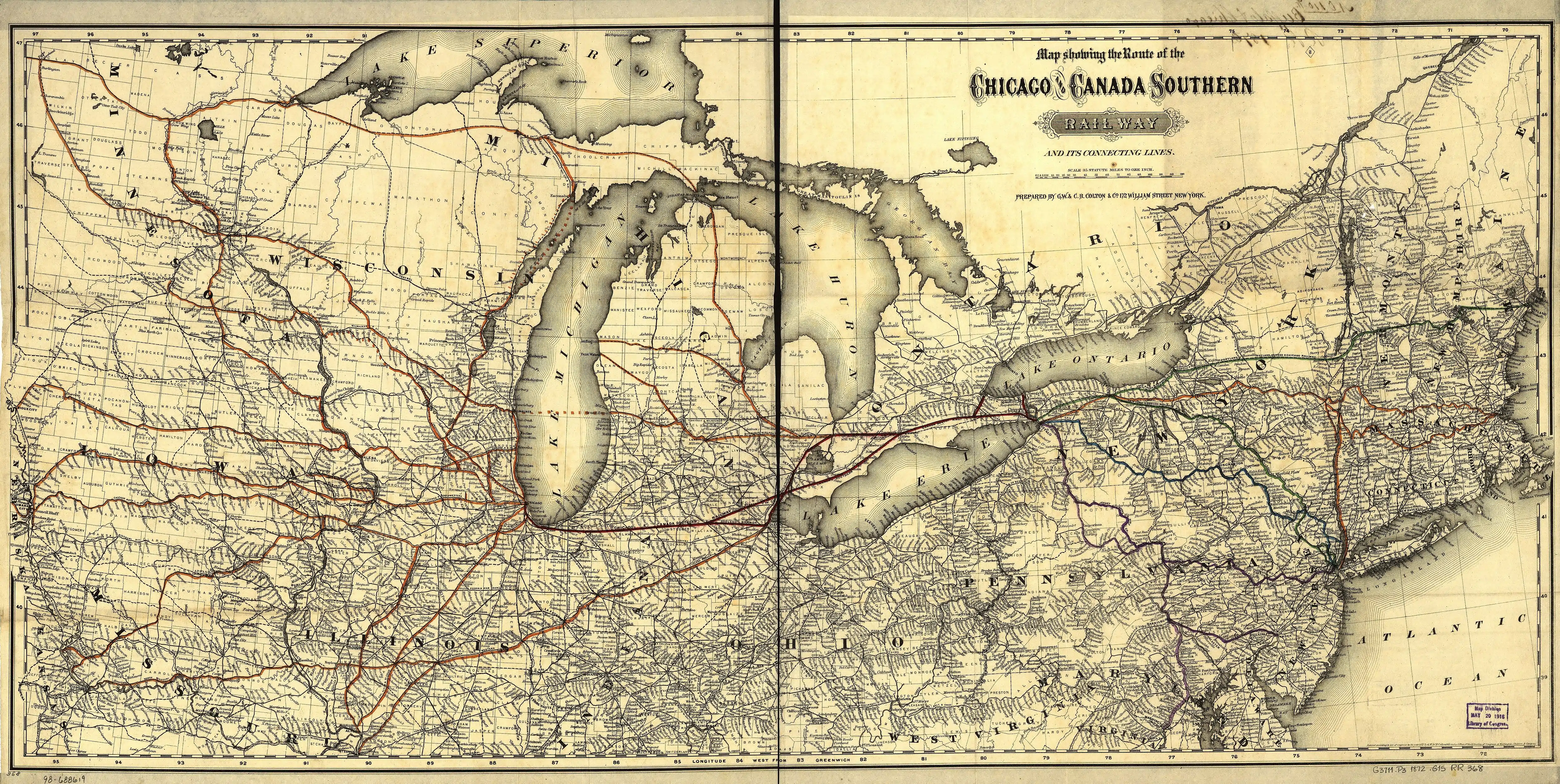 In this 1872 map, one can see the three clusters of islands that comprised Manitou County: the Beaver Island Archipelago (labeled), then Fox Islands (north of Leelanau county), and North Manitou Island & South Manitou Island (to the left of Northport)