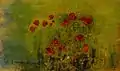 Poppies, oil on panel,11 × 18&nbsp;cm (4.3 × 7.1 in)
