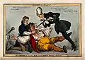 Dr Arthur and his man Bob giving John Bull a Bolus