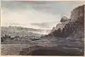 A view in the center of Hawaiian volcano Kiluea, 1855