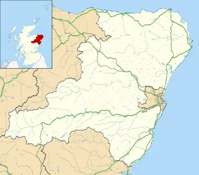 Strichen is located in Aberdeenshire