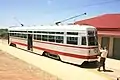 The MTT's last-built tram, the sole Type H1 ("streamliner") no.&nbsp;381, built 1952