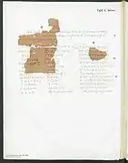 Pl. 1, Verso - Fragmentary list of Hebrew, Egyptian, and Athenian months