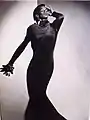 American model Renée Gunter modeling haute couture