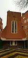 Museum court: a brick ornament of the Amsterdam building society Eigen Haard