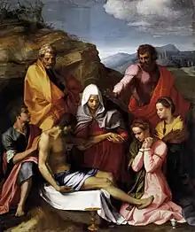 Andrea del SartoPietà with Saints. 239 × 199&nbsp;cm.