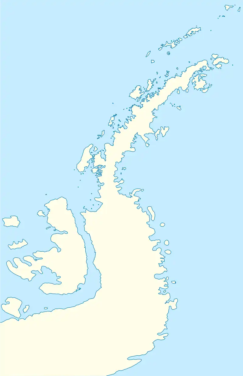 Knight Rocks is located in Antarctic Peninsula
