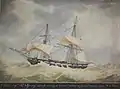 Le Louis Assailly D'un Coup de Vent (1825) at The Mariners' Museum