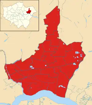 Barking and Dagenham 2018 results map