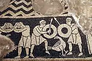 Floor mosaic, crypt