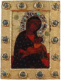 Icon of the Mother of God "the Blessed Womb&nbsp;[ru]" or "Barlovsk" (1392).