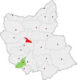 Location of Bonab County in East Azerbaijan province