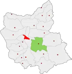 Location of Bostanabad County in&nbsp;East&nbsp;Azerbaijan&nbsp;province