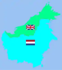 &nbsp;&nbsp;British Borneo&nbsp;&nbsp;Dutch Borneo