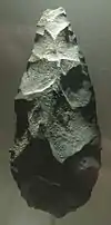 Room 2 – Handaxe, Lower Palaeolithic, Olduvai Gorge, Tanzania, c. 1.2&nbsp;million years BC