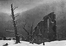 Caspar David Friedrich: Monk in the Snow, also known as Winter, 1808