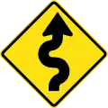 PG-3aWinding road first curve to right