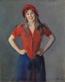 Oda Krohg (Portrait of Oda Krohg. 1888)