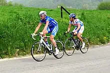Moreau and Beppu in the early breakaway