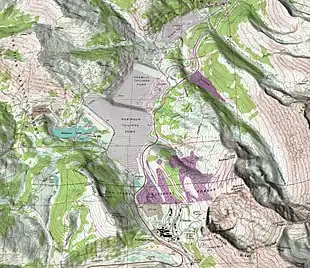 Climax, Colorado straddles the continental divide at Fremont Pass