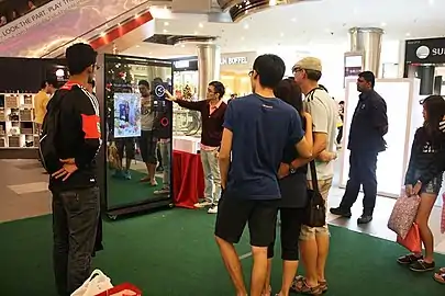 An open-plan photo booth in Lot 10 Shopping Centre in Kuala Lumpur, Malaysia