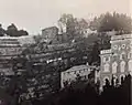 Villa Madre Cabrini seen from Corso Paganini, 1890. The fourth story was already added, the fifth story is still missing