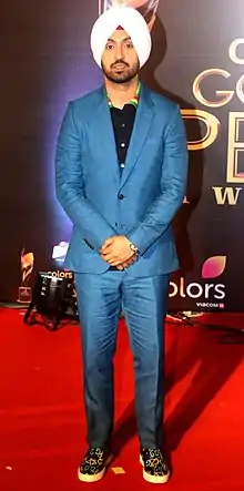 Diljit Dosanjh, an actor, singer, television presenter and social media celebrity