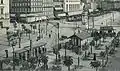 Photo taken of the Place de Jaude just after the statue of Vercingetorix was erected
