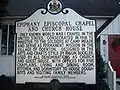 Epiphany Chapel and Church House, Historic Marker, December 2009
