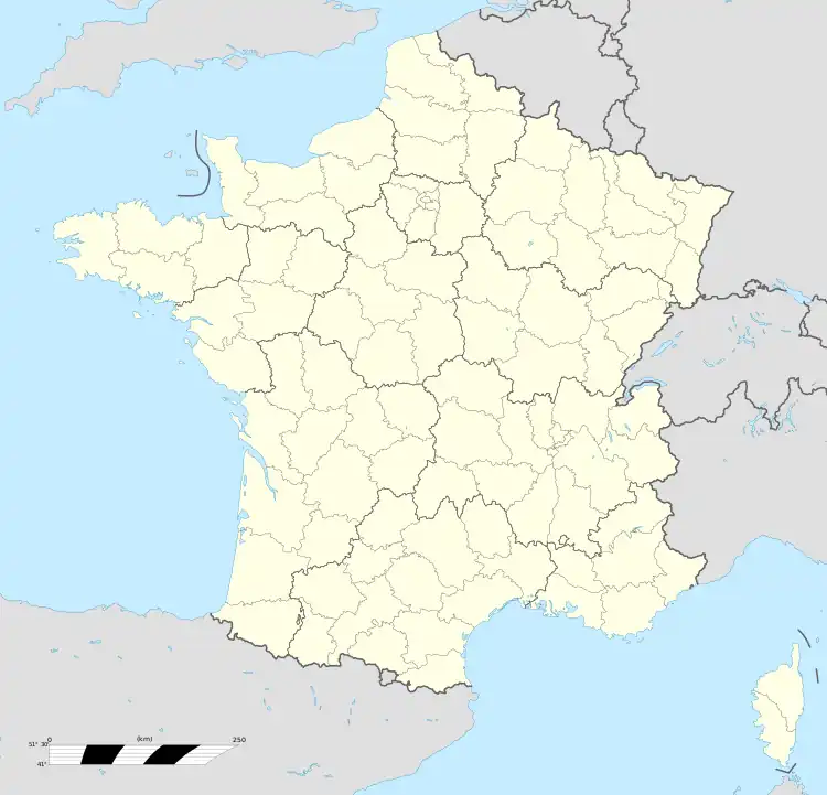 Map showing the location of Pech Merle