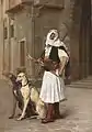 An Albanian with Two Whippets, 1867.