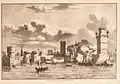 General view of the town of Rhodes, 1844