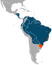 Map of range