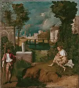 GiorgioneThe Tempest, 82 × 73&nbsp;cm