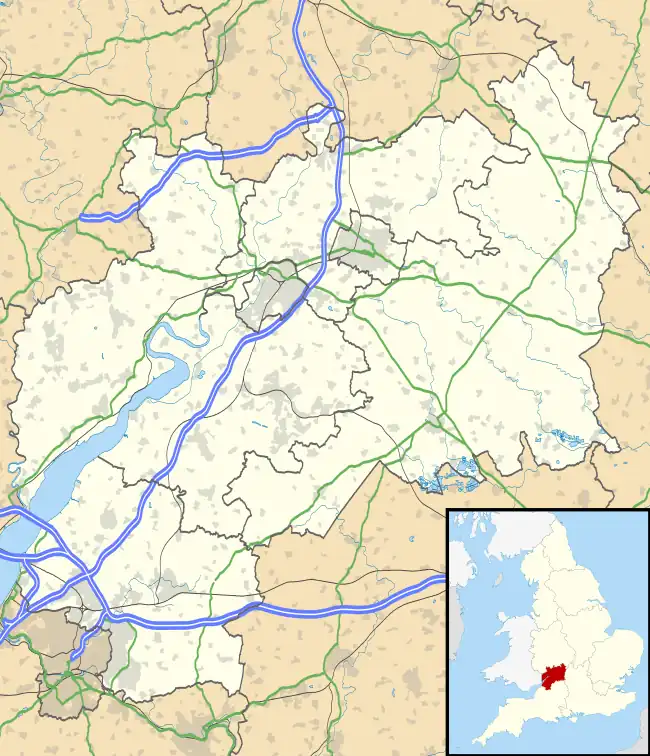 Redbrook is located in Gloucestershire