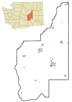 Location of Wilson Creek, Washington