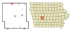 Location of Bayard, Iowa