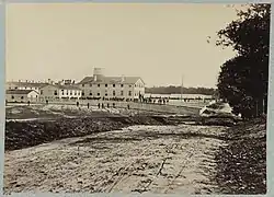 Mount Pleasant Hospital - View from the road looking east