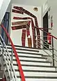 Ceramics on the walls of a stairwell in the tax office at Säckingen (with Richard Bampi&nbsp;[de]).