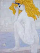 Im Bad, 50&nbsp;cm x 60&nbsp;cm, Öl, Leinwand, 2012