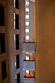 Elevator shafts on the 25th floor