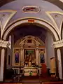 The interior of the church of San Giuseppe