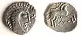 Icenian silver coin, found in Norfolk.