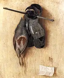 Jacopo de' Barbari c. 1440–before 1516, Still-Life with Partridge and Gauntlets, 1504
