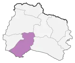 Location of Jajarm County in&nbsp;North Khorasan&nbsp;province