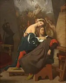 Jean-Auguste-Dominique Ingres, Raphael and the Baker's Daughter, 1840